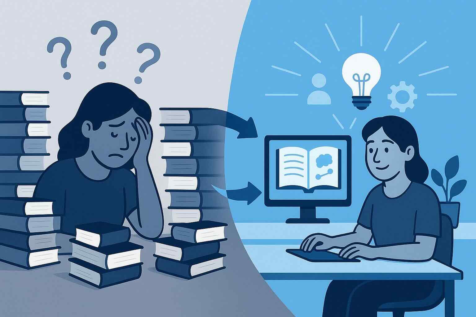 Open Book Illustration